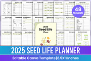 2025 Seed life Planner Canva Kdp, a Stationery Template by Mustafiz (Thumbnail 1 of 7)