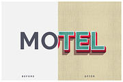 Vintage Text Effects (Illustrator), a Layer Style Add-On by Vector Galore (Thumbnail 2 of 11)