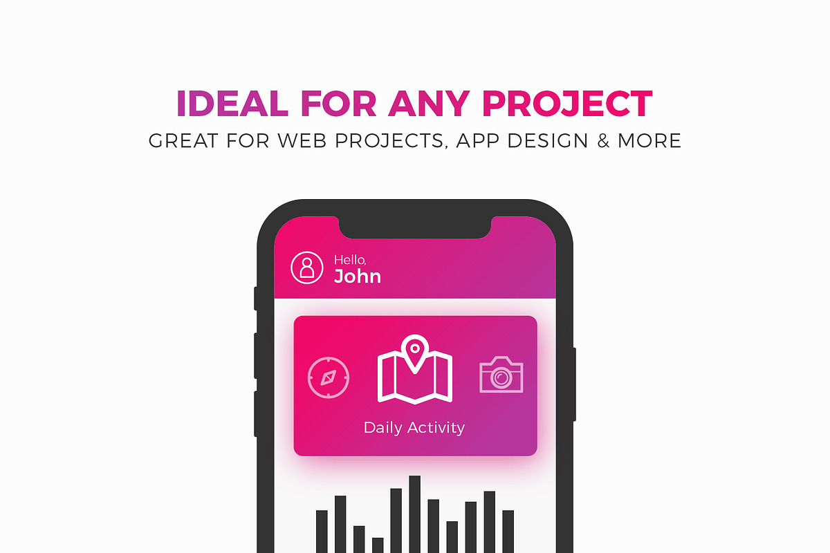 2400+ Pixel Perfect Icons, an Outline Icon by P.F. Creative Lab (Photo 6 of 6)