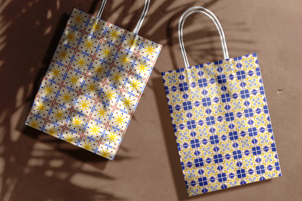 Portuguese Tiles Patterns, a Pattern Graphic by TanyaMakesART (Photo 6 of 7)