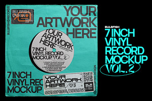 7 Inch Vinyl Record Mockup Vol.2