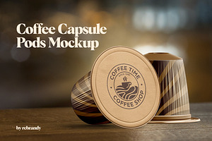 Coffee Capsule Pods Mockup