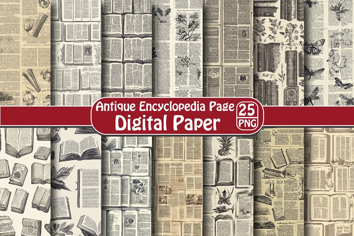 Antique Encyclopedia Page, an Illustration by DreamPrint404 (Photo 1 of 5)