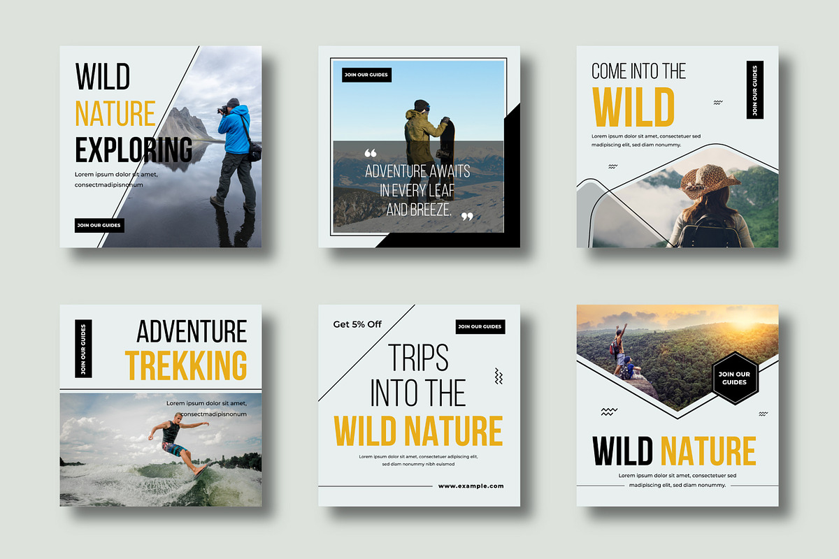 Adventure and Nature Social Media, a Social Media Template by MightyDesign (Photo 1 of 7)