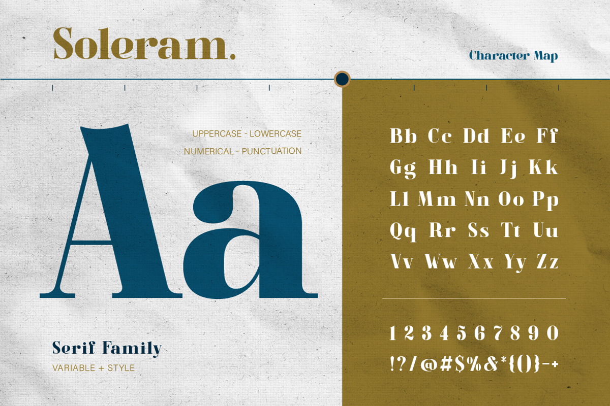 Soleram - 3 Style with 7 Weight Font, a Serif Font by Burntilldead (Photo 5 of 13)