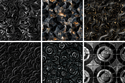 Black Shimmers Seamless Patterns, a Pattern Graphic by PrintablesByFranklyn (Thumbnail 3 of 4)