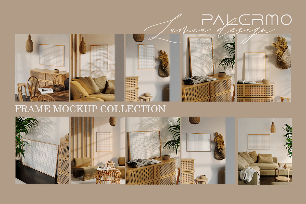 Palermo Room & Natural Frame Mockup, a Household Mockup by LAMIA DESIGN (Photo 18 of 21)