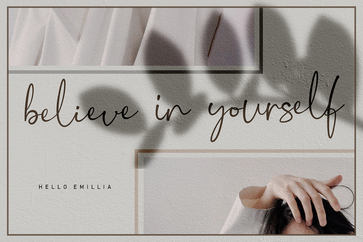 Hello Emillia Script, a Script Font by Rochart (Photo 9 of 12)