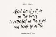 Risky Choice - Brush Script, a Script Font by Quothron (Thumbnail 5 of 6)