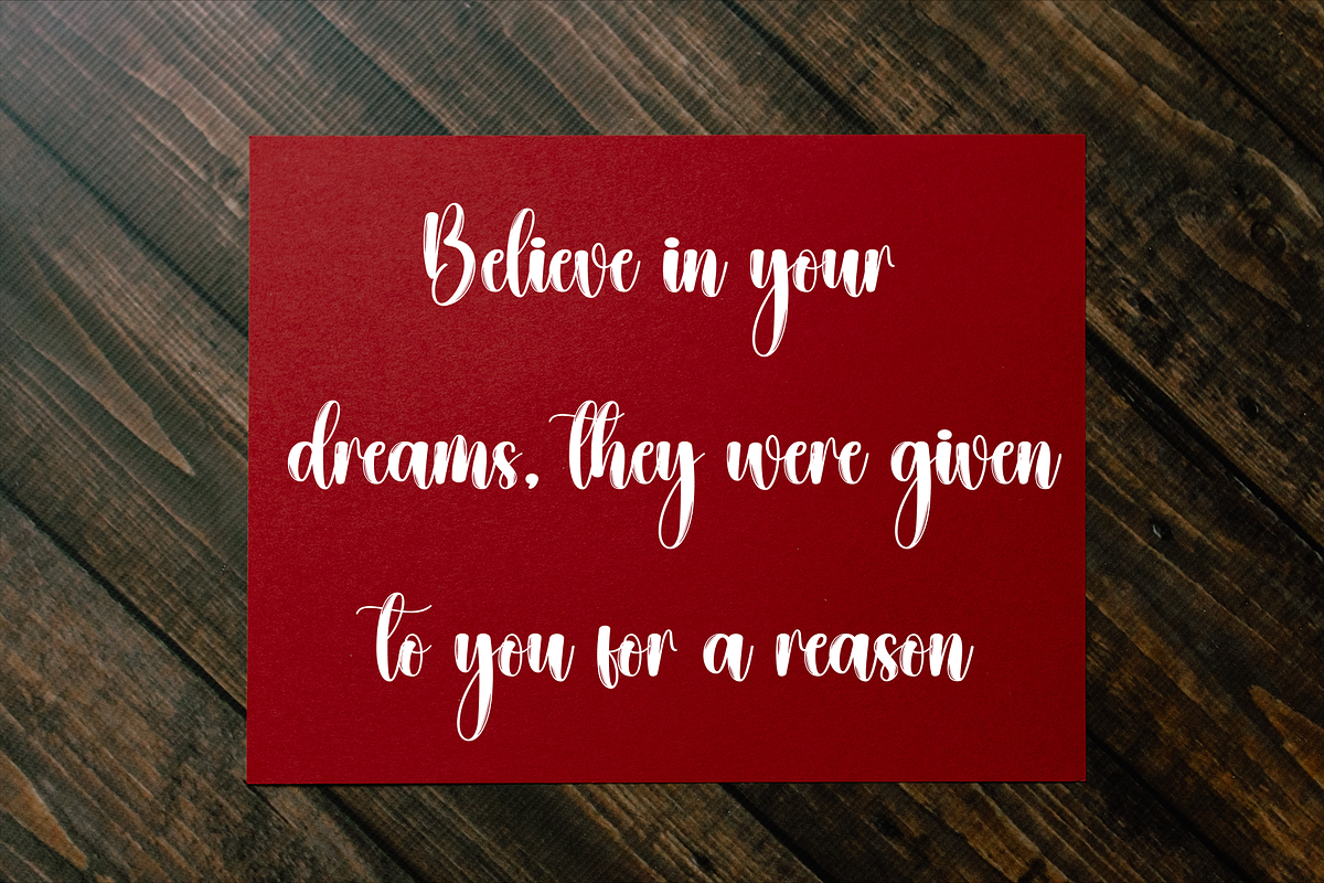 Holywing | Script Font, a Handwritten Font by Scratchones (Photo 6 of 9)