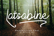 Latsabine, a Handwritten Font by Majelis Art (Thumbnail 1 of 10)