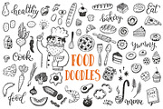 Food dooles set + patterns, a Food Illustration by Hala (Thumbnail 1 of 5)