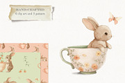 Announcement Clipart and pattern, an Animal Illustration by AlenaVlasko stock Market (Thumbnail 1 of 7)