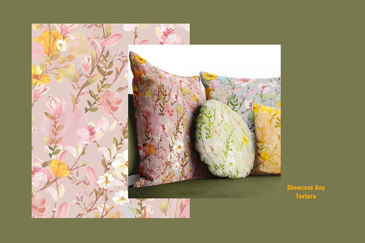 Organic Cotton Throw Pillow Mockup, a Household Mockup by Designertale (Photo 5 of 6)