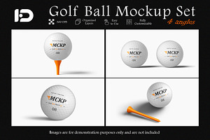 Golf Ball Mockup Set