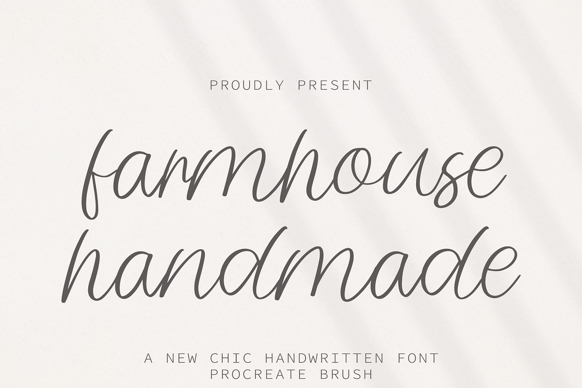 Farmhouse Handmade script font, a Script Font by MaxArt Foundry (Photo 1 of 4)