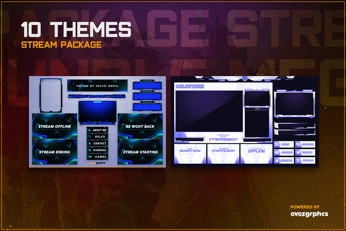 STREAM PACKAGE MEGA BUNDLE V2, a Social Media Template by Creathift (Photo 7 of 19)