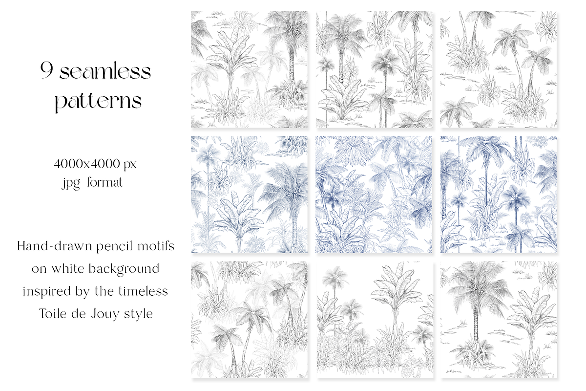 Sketch Tropical Forest Patterns, a Pattern Graphic by Jeanna Draw (Photo 5 of 14)