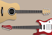 Vector guitars set, an Object Graphic by iconerstock (Thumbnail 4 of 10)