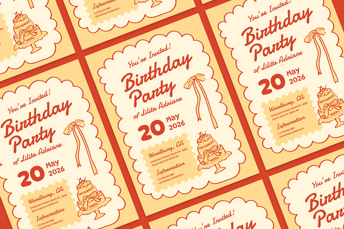 Birthday Party - Flyer preview 2