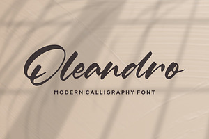 Oleandro - Modern Calligraphy Font