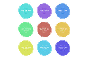 Set of Vector Colorful Banners, a Decorative Illustration by FineArtStudio