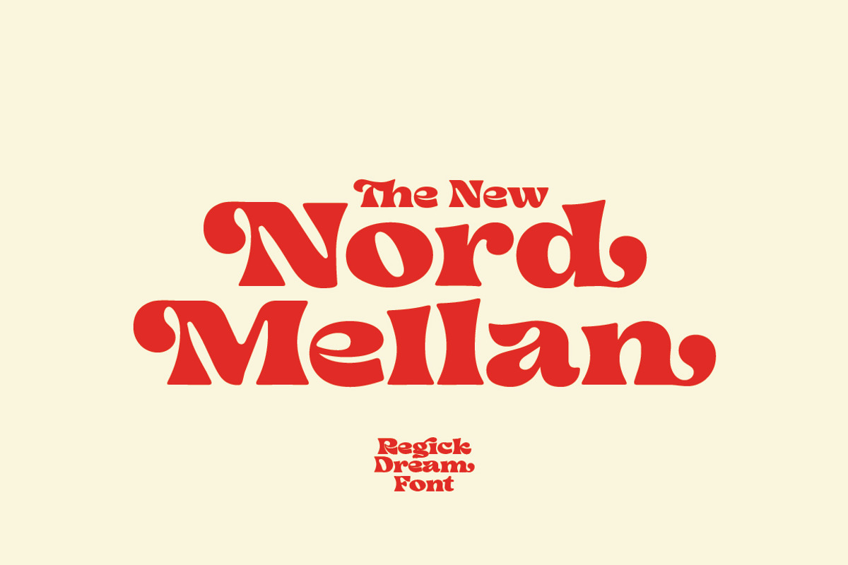 Regick Dream – Retro Display Font, a Serif Font by Typebae (Photo 6 of 9)
