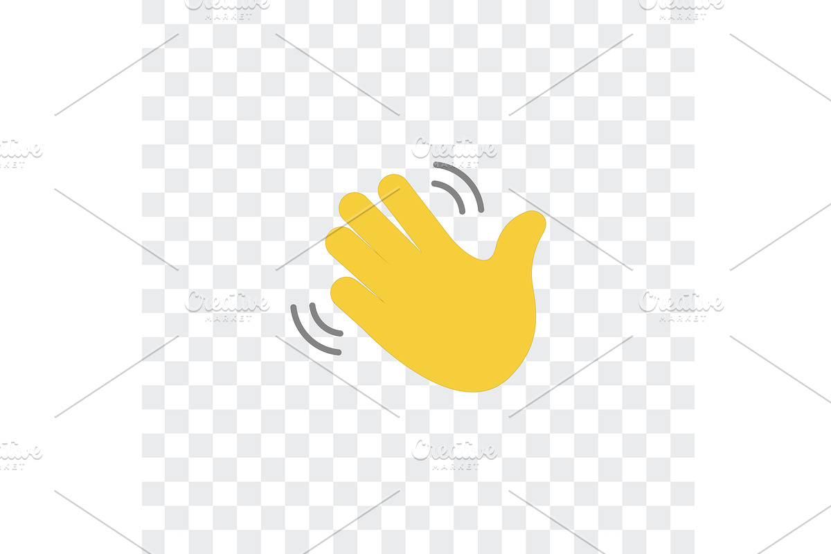 Hand palm icon for invite, an Object Illustration by Vector Creator