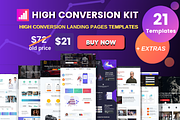 21 Bootstrap landing pages bundle, a Bootstrap Template by Bootstraptor (Thumbnail 1 of 4)