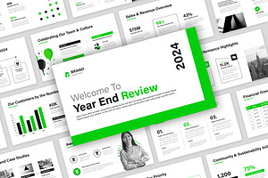 Year-End Review Presentation (PPT), a Presentation Template by Mighty-Slide