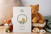Garden Themed Birth Announcement, a Card Template by SabaIslam.Studio (Thumbnail 2 of 7)