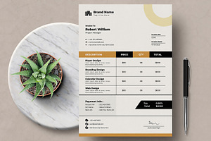 Invoice Template, a Stationery Template by MightyDesign