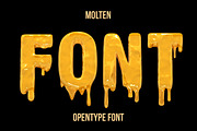 Molten Font, a Symbol Font by Handmadefont (Thumbnail 1 of 9)
