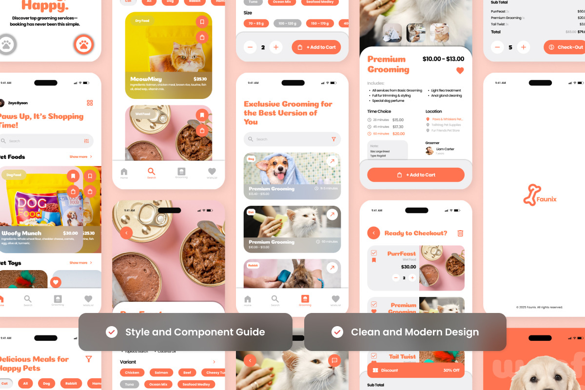 Faunix – Pet Health & Grooming App, an App Template by twinstd (Photo 3 of 5)