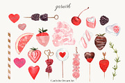 Valentine Drinks Cocktails & Garnish, a Food Illustration by Catch the Dream Art (Thumbnail 7 of 8)