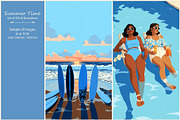 Summer- 350 AI illustrations, a Seasonal Illustration by Pundateam (Thumbnail 4 of 9)