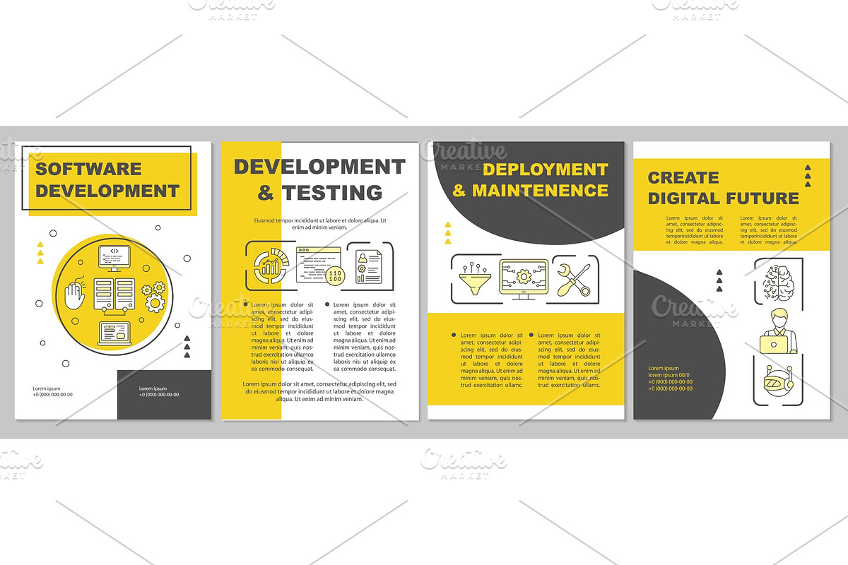 Software development brochure, a Brochure Template by IMG Visuals