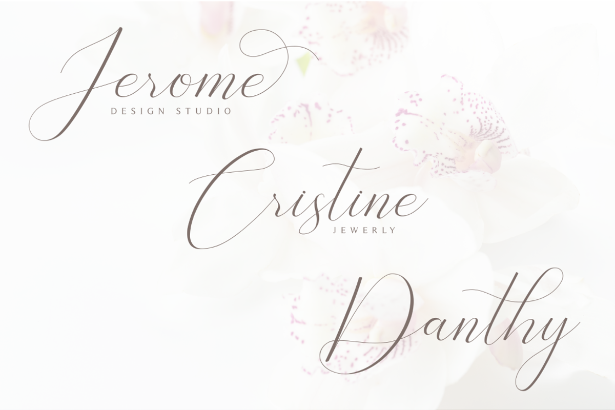 Bathey Calligraphy Font preview 7