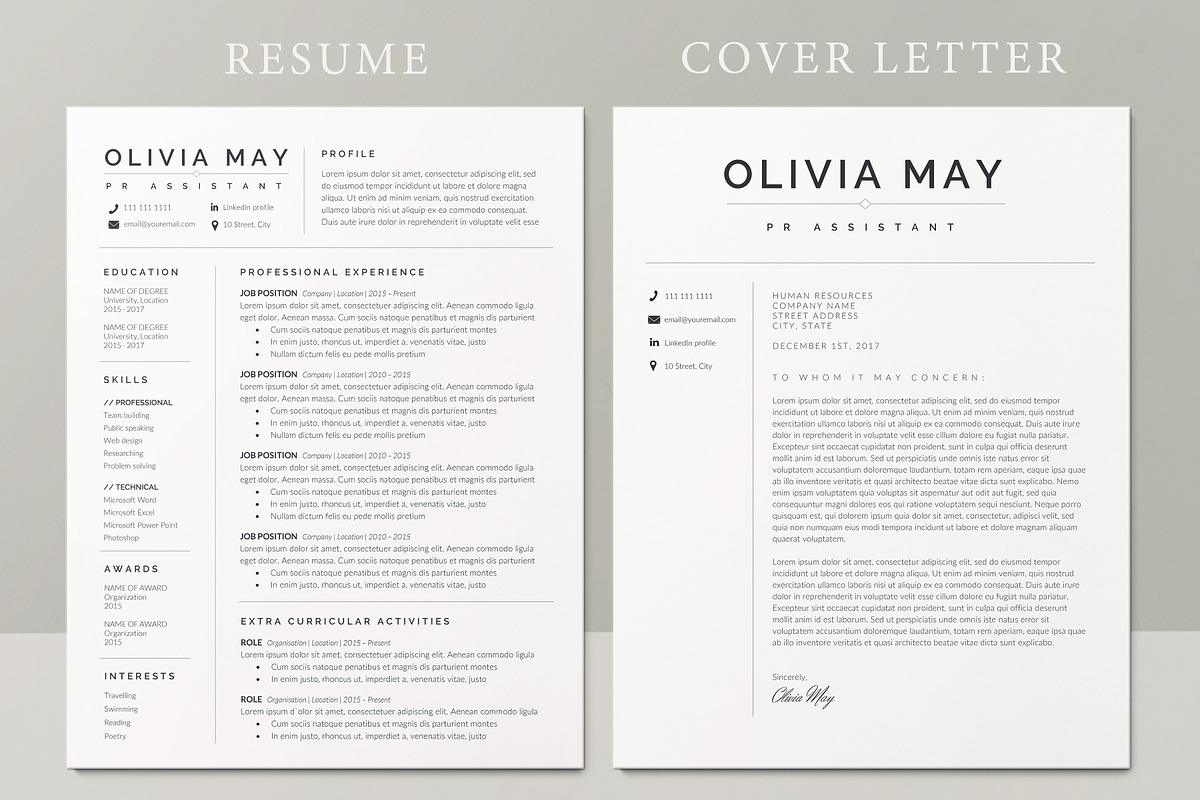 Resume Template / CV, a Resume Template by TheResumeCoach (Photo 2 of 7)