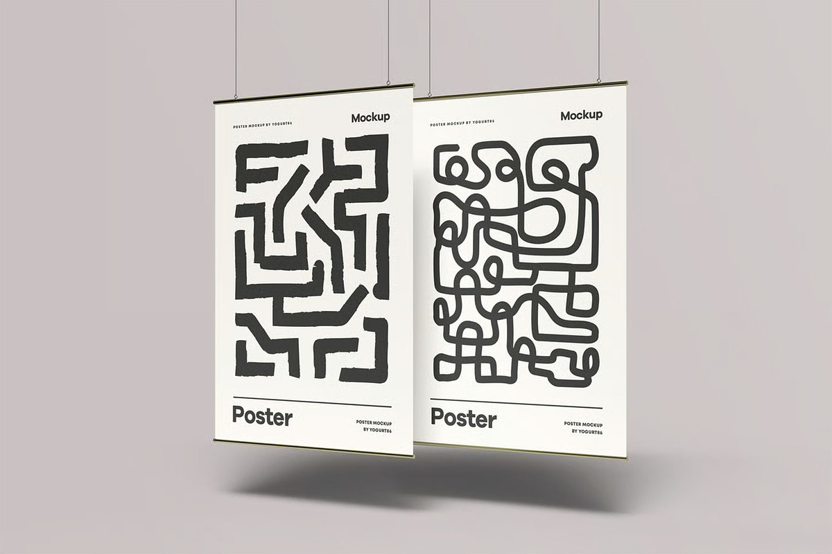 Poster Mock up, an Advertising Mockup by zippypixelstudio (Photo 6 of 13)
