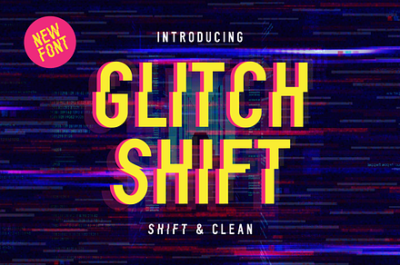 Glitch Shift Font, a Font by Von Type Co