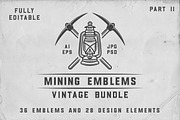 36 Vintage Mining Emblems part 2, a Branding & Logo Template by AkimD (Thumbnail 1 of 6)