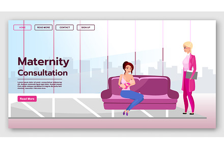 Maternity consultation landing page, a Landing Page Template by The img