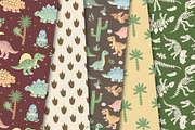 Dinosaur Days Clipart and Patterns, a Pattern Graphic by Drafts n Doodles (Thumbnail 13 of 20)