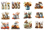 Fall Masons Jars Clipart, an Illustration by Designworld (Thumbnail 3 of 5)