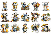 Summer Animals PNG Clipart, a Seasonal Illustration by OK Design (Thumbnail 3 of 6)