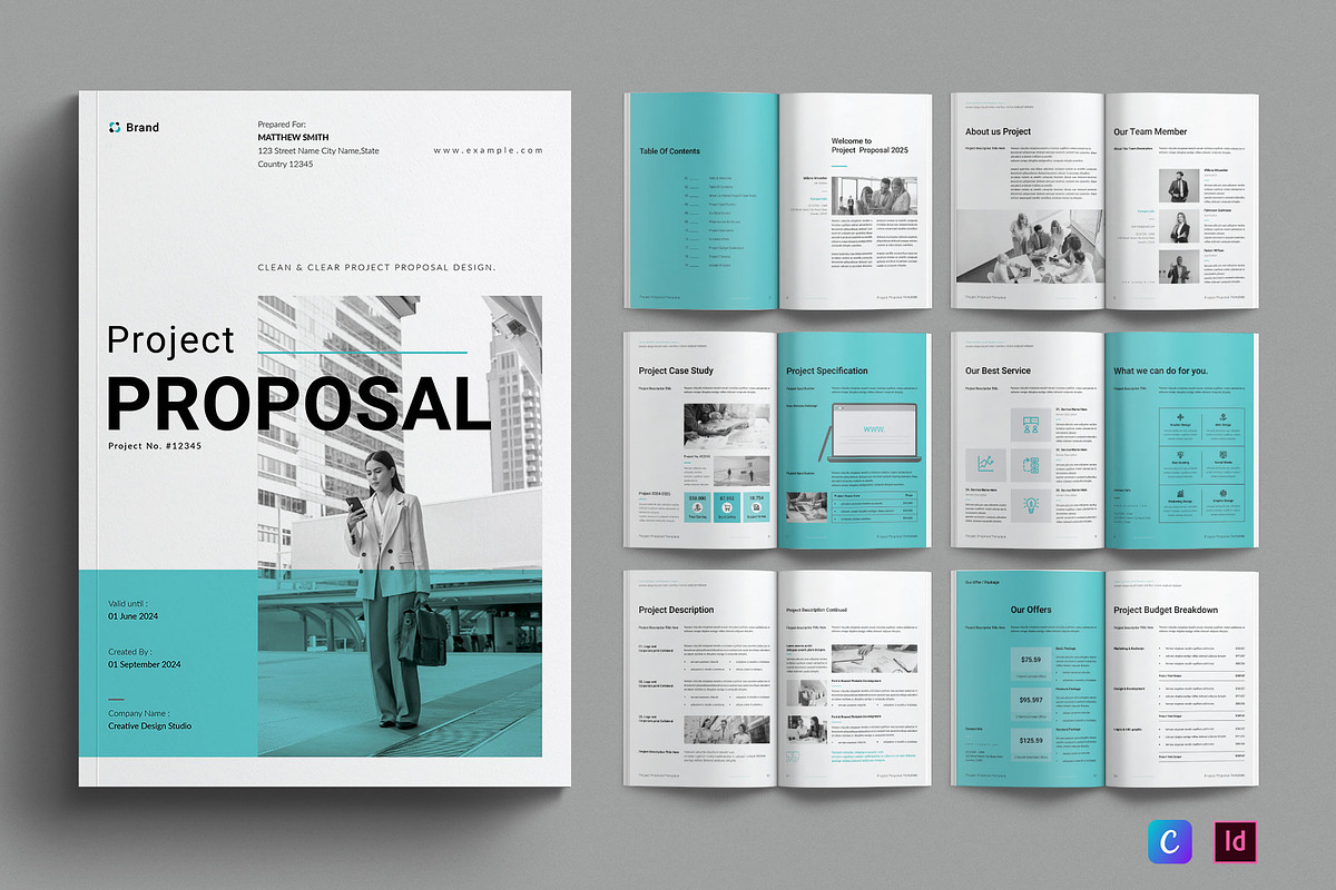 Project Proposal Template a Brochure Template by E Type