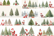 44 Cute Santas, a Seasonal Illustration by Handmadefont (Thumbnail 4 of 12)