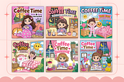 Coffee Time Bold & Easy Coloring, a Decorative Illustration by Ink Gallery (Thumbnail 4 of 4)