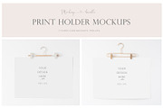 Print Holder Mockup Bundle, a Print Template by Kate Roubin (Thumbnail 1 of 9)